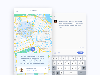 Egeote Drops app clean concept design inspiration interface ios minimal mobile ui ux