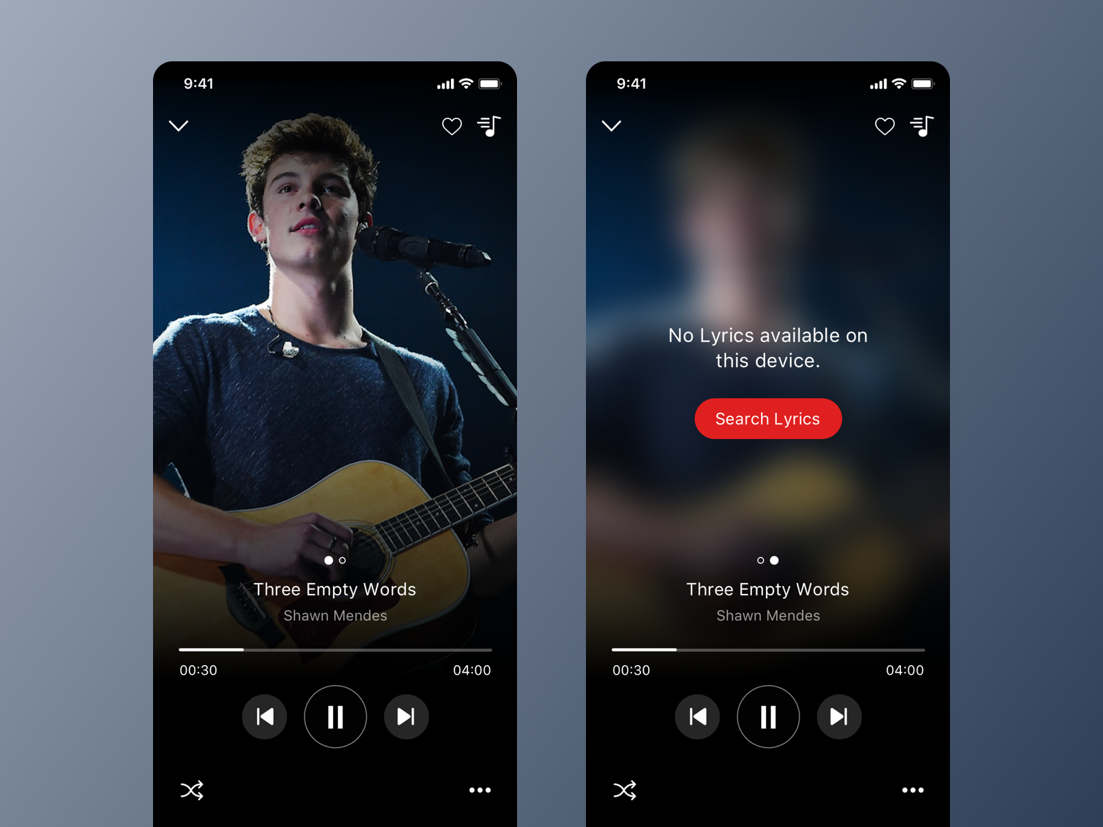 Music Player and Lyrics App UI Concept by Vijay Oberoi on Dribbble