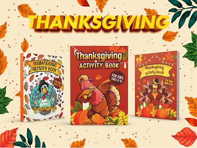 Thanksgiving Kids Book Cover activity book cover amazon kdp book cover book cover graphic design kids book cover kids thanksgiving book cover thanksgiving thanksgiving book cover