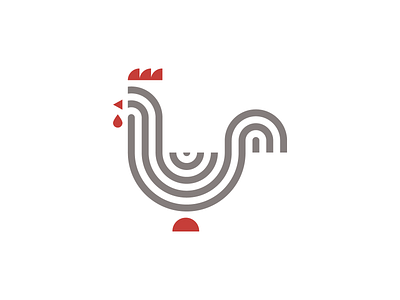 J's Famous Wings adobe adobe illustrator animal bird chicken eatery geometric logo minimalist restaurant logo vector