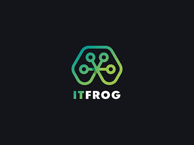 Tech Frog adobe adobe illustrator animal branding design frog green logo minimalist neon green tech logo technology logo vector