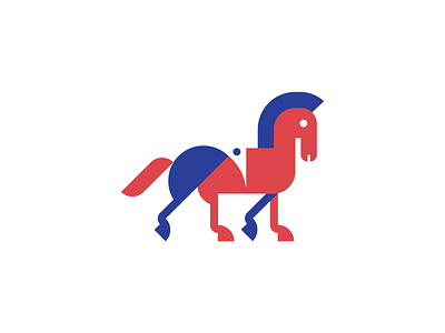 Puzzle Horse adobe adobe illustrator animal brand geometric horse horse logo logo puzzle vector