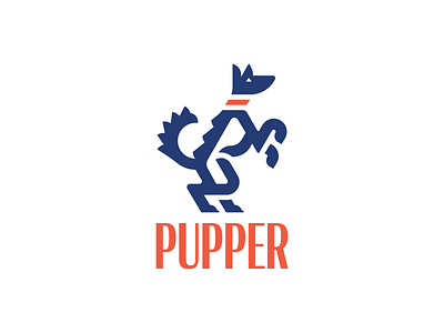 Rampant Puppy adobe adobe illustrator animal animal logo design dog logo heraldic logo rampant retro retro logo vector vintage