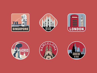 City Travel Stickers
