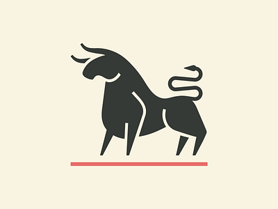 Bull adobe illustrator animal branding bull finance geometric icon logo minimalist simple vector