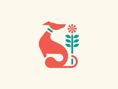 Romantic Greyhound adobe adobe illustrator branding design dog dog logo geometric greyhound illustration logo minimalist vector
