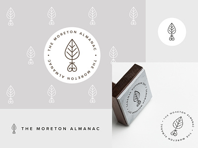 Moreton Almanac logo & brand badge floral logo minimalist vector
