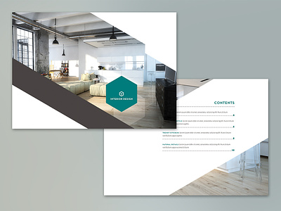 Interior Design brochure template