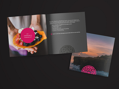 My Chi booklet bali booklet brochure brochure design spa tropical wellness yoga zen