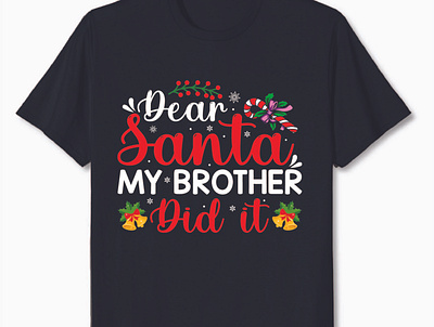Christmas T-shirt Design christmas design design idea graphic design holiday illustration merch by amazon shirt t shirt t shirt design tee tshirtdesign vector