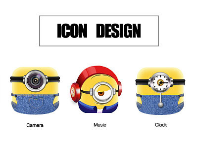 ICON DESIGN app icon minions ui