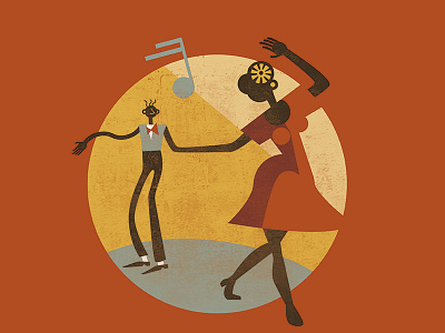 Feel Good Swing - Lindy Hop Illustration