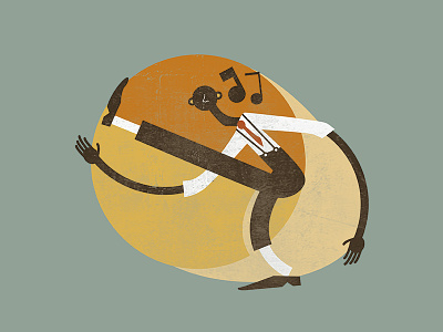 Feel Good Swing - Charleston Illustration illustration jazz lindy hop retro swing vintage