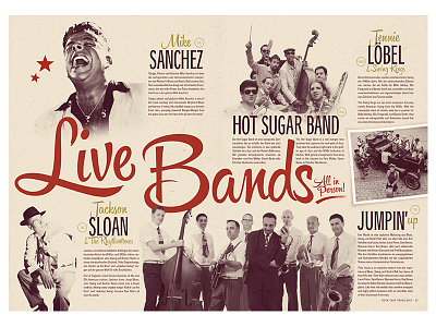 Rock That Swing Festival 2016 - Bands band dance dj editorial design festival jazz lindy hop music retro swing vintage