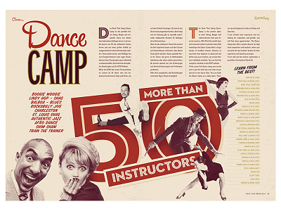 Rock That Swing Festival 2016 - Dance Camp band dance dj editorial design festival jazz lindy hop music retro swing vintage