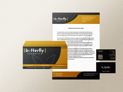 Brand Stationary for Butterfly Cosmetics