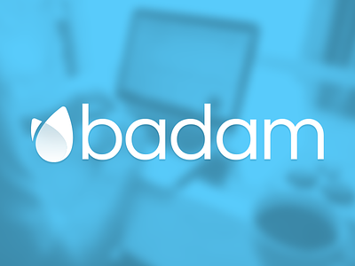 Badam Logo badam blue collaborative identity logo project software start up