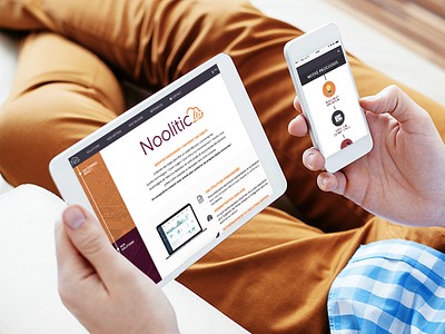 Noolitic website adaptative iot it mobile responsive startup web design