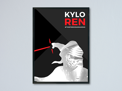 Kylo Ren Poster fan art kylo ren poster star wars the force awakens