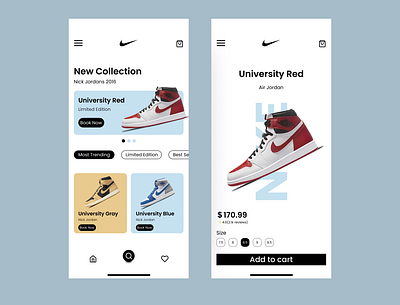 New Collections - Shoe Mobile App app branding design ui