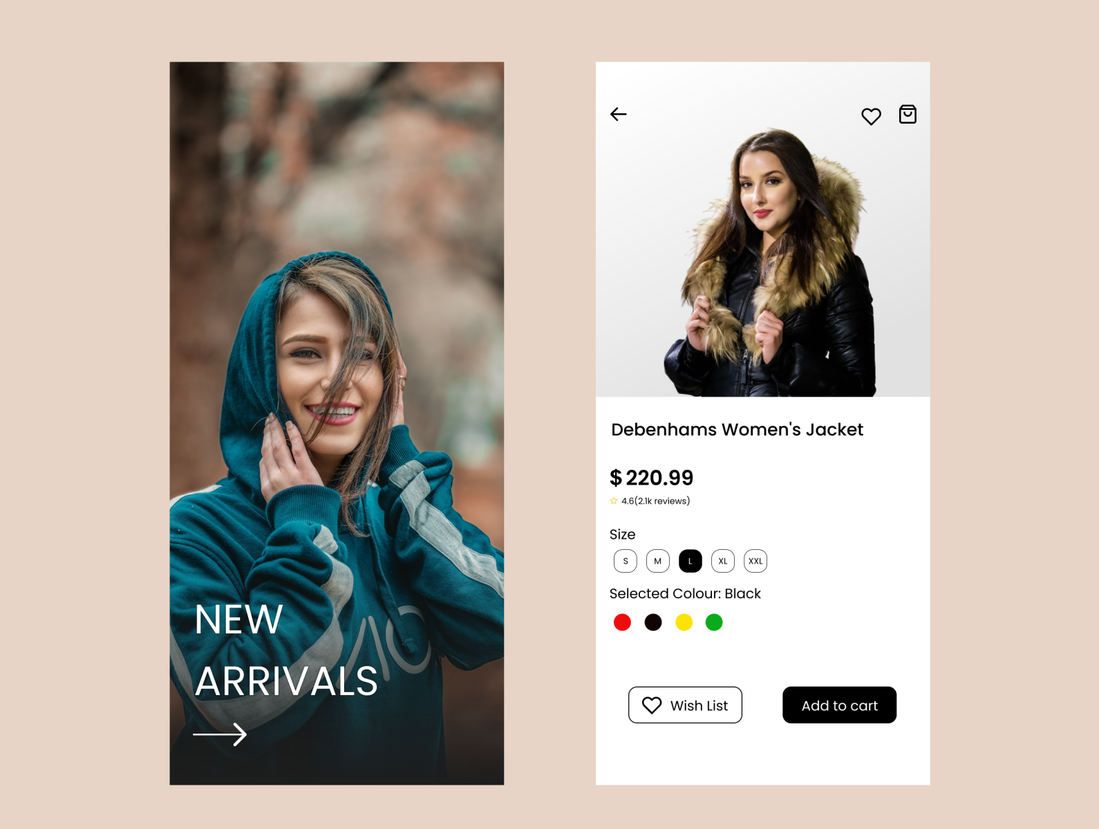 New Arrivals Dress App by Santhish Mahiban on Dribbble