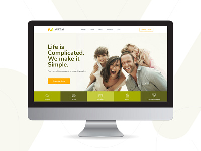 McCAM Website branding design homepage outline ui ux web webdesign website