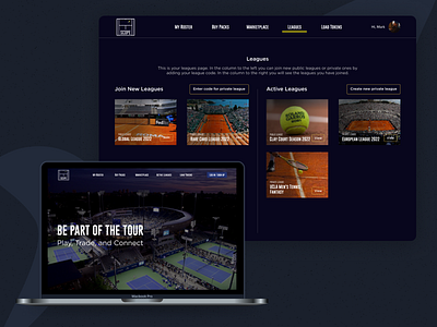 Scope Tennis | NFT Platform app app design app development fullstack nft product design ui ux uxui web app web design web development