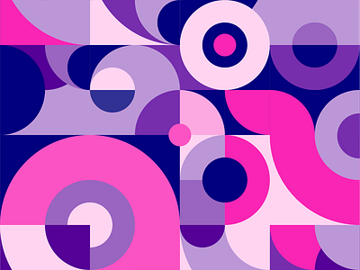 Geometirc pattern pink