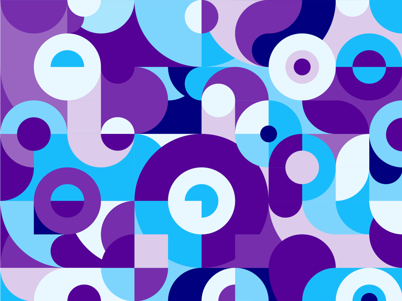 Geometric Blue Purple by Nica Lorber on Dribbble