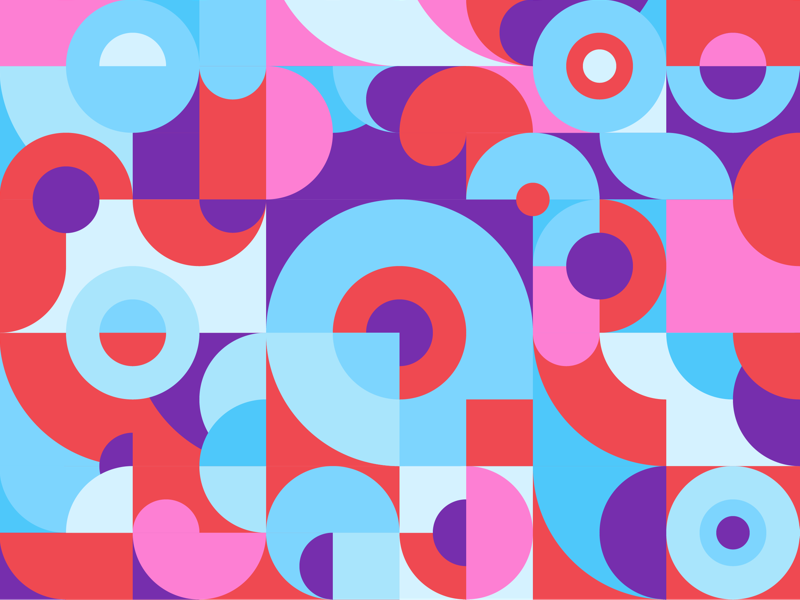 Geometric Red Purple by Nica Lorber on Dribbble