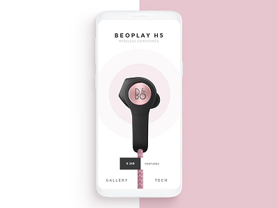 BeoPlay H5 app bang beoplay clear h5 headphones mobile music olufsen pink
