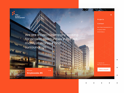 New Project Development - Landing Page architecture clean design desktop homepage house ui web