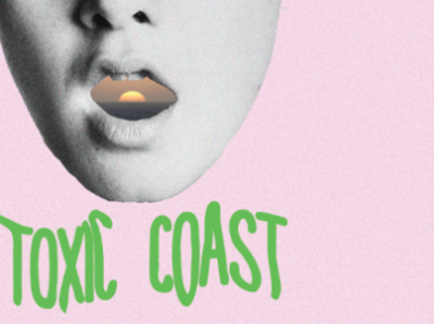 TOXIC COAST - Album Artwork album artwork design graphic design typography