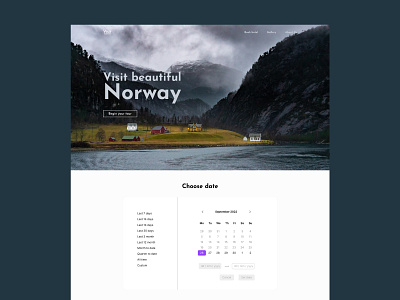 Booking site booking concept design norway travel