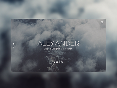 Alexander - Landing Page clean modern concept portfolio ui design website design