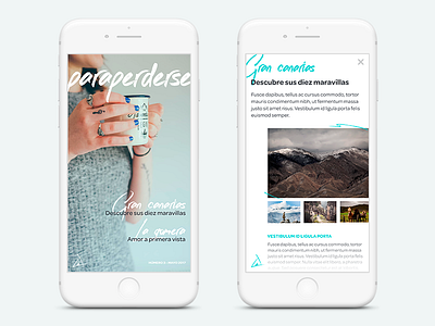 Paraperderse smartphone app design travel