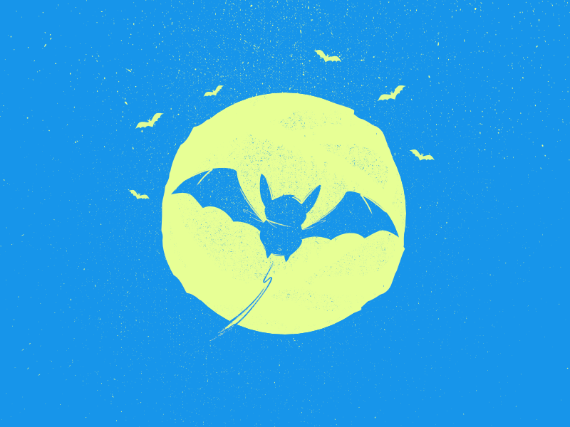 W Bat Typehue ilustration tipehue w