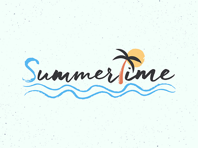 Summertime - personal challenge affinity illustration summer summertime