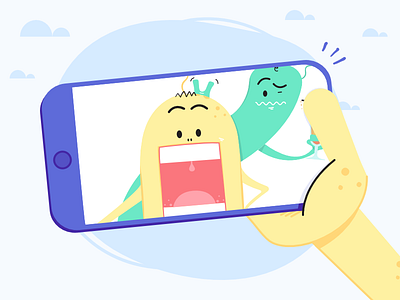 Monsters Selfie II - personal challenge illustration monster monsters selfie