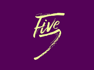 Five in script