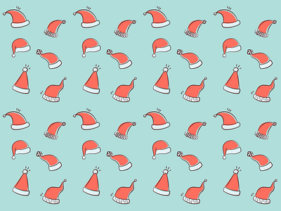 Santa hat pattern illustration pattern santa