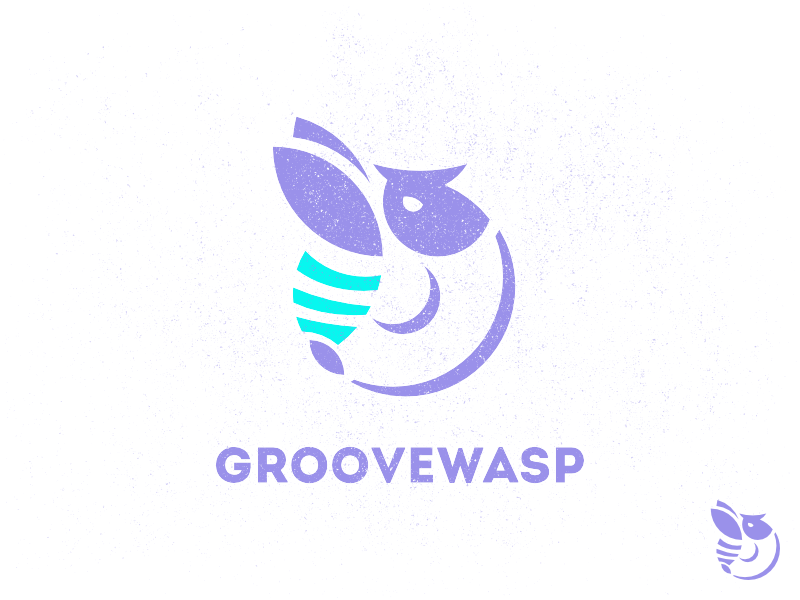 groovewasp typehue logo groovewasp wasp groove