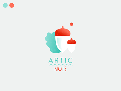Artic Nuts logo nuts typehue
