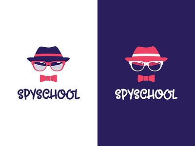 Spy School logo school spy typehue