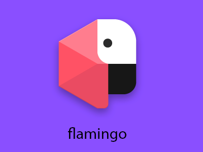 Flamingo icon redesign flamingo google icon material redesign