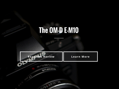 Olympus O-MD Line css parallax photography ui ux web design
