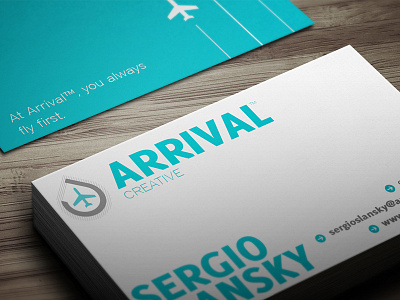 Arrival Creative branding business card creative agency icons identity logo process type