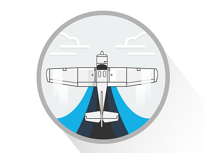 Flight. airplane flat flight illustration