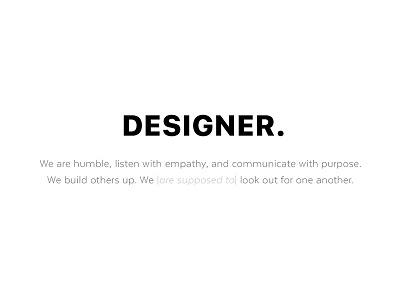 PSA: Designer. advice collaborate community design designer designtwitter networking stayhumble