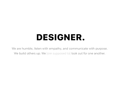 PSA: Designer.